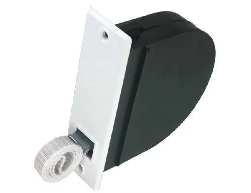 Rolladen Einlaßwickler mit 14 mm Mini - Gurtband grau Gurtwickler Unterputz