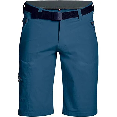 Maier Sports Herren Nil Bermuda Shorts - Größe S, Blau - Wanderhosen mit wasserabweisender Imprägnierung, ideal für Wandertouren und Freizeitaktivitäten.
