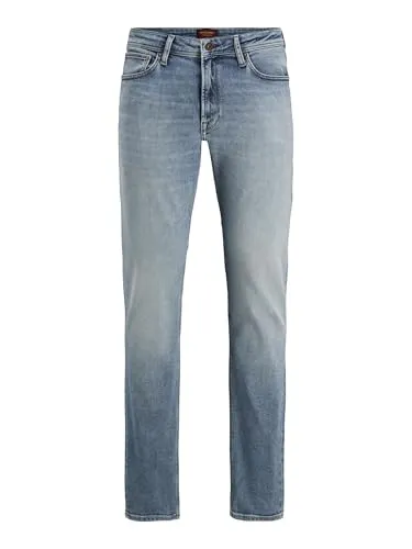 JACK & JONES JJICLARK JJORIGINAL Regular Fit Jeans - Hochwertige Regular Fit Jeans aus 60% Baumwolle und 20% recycelter Baumwolle, ideal für komfortable Freizeitlooks.
