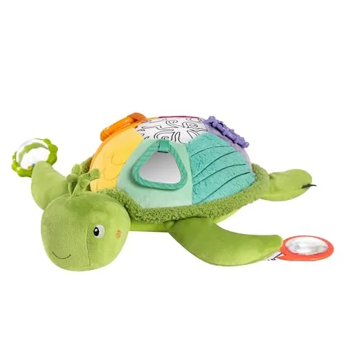 Fehn Activity-Meeresschildkröte XL – Motorikspielzeug zum Sinne & Motorik fördern – zum Beißen, Greifen und Geräusche erzeugen – Spielzeug für Babys und Kinder ab 3+ Monaten