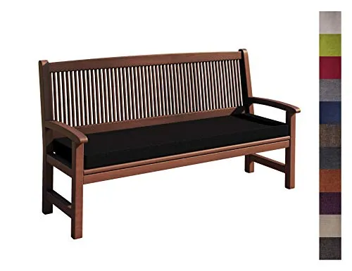 sunnypillow Bankauflage Outdoor - Bequemes Stuhlkissen für Gartenbänke - Hochwertige Bankauflage 100 x 40 x 5 cm, wasserabweisend und pflegeleicht, verwandelt Ihre Gartenbank in eine gemütliche Sitzgelegenheit für drinnen und draußen.