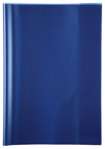 Buchumschlag, 10 Heftumschläge, DIN A4, transparent blau, Polyester, keine Verschlussart