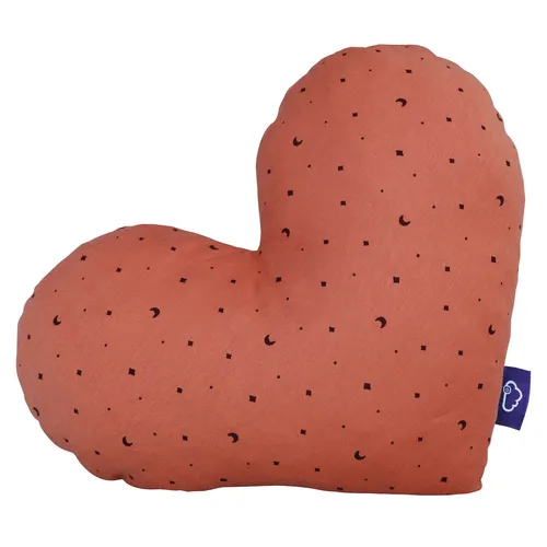 Träumeland Kuschelkissen Herz Moon rost 38 x 30 x 12 cm TOP in rot von Träumeland