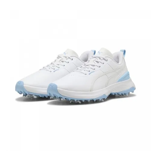 PUMA Ignite Blaze 3 Golfschuhe weiß grau 42 - Genieße perfekten Halt und Komfort auf dem Golfplatz mit den PUMA Ignite Blaze 3. Diese wasserdichten Golfschuhe bieten optimale Traktion und Stabilität für jeden Schlag.