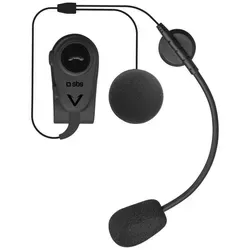 SBS Drahtloses Mono-Headset für Helm (1er Set) in schwarz von SBS