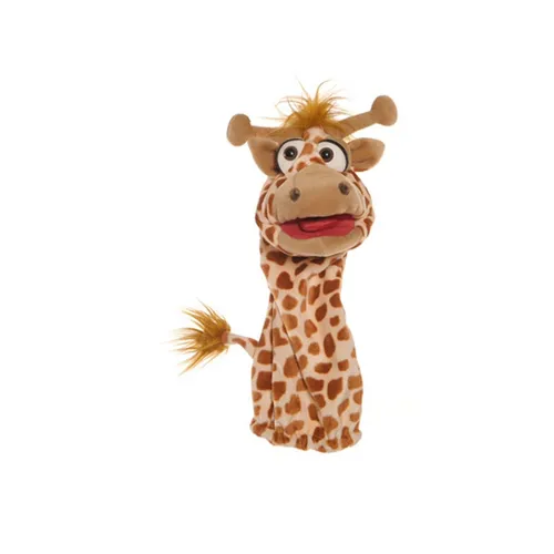 LIVING PUPPETS W573 Quasselwurm Giraffe Handpuppe - Puppen & Spielsets, lebendige Handpuppe aus hochwertigem Material für fantasievolles Spielen und kreative Geschichten.