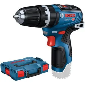 Bosch Professional 12V Akku Schlagbohrschrauber GSB 12V-35 - Akkuschrauber mit 26.250 bpm für leistungsstarkes Schlagbohren bis 10 mm in Mauerwerk. Kompakt und handlich, ideal für anspruchsvolle Arbeiten. Lieferung inkl. Gürtelclip, Bithalter und L-BOXX.