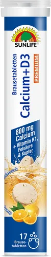 Sunlife Calcium + D3 17er Brausetabletten