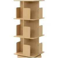 ML-Design Drehbares Bücherregal Kinder Eiche 3 Ebenen 360° von ML DESIGN