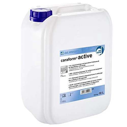 Caraform active 10l Kraftreiniger und Fettlöser - Kommerzielle Entfettungsmittel mit starker Wirkung als Fettlöser für stark verschmutzte Oberflächen. Ideal für Gastronomiebetriebe und vielseitig einsetzbar.