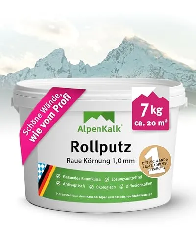 Produktbild AlpenKalk® Allergiefreundlicher Rollputz innen grob