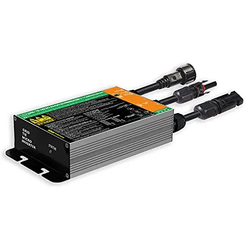 Y&H 600W Solar Grid Tie Inverter,Balcony Power Station MPPT Pure Sine Wave DC26-46V Input AC180-260V Output for 36V Solar Panel