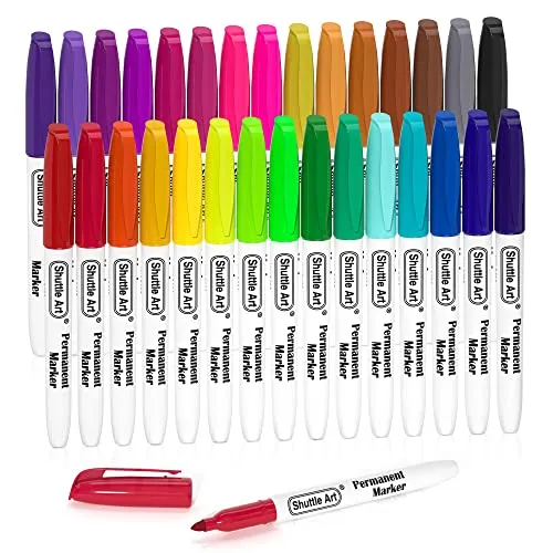 Markierstifte & Textmarker Schwarz von Shuttle Art