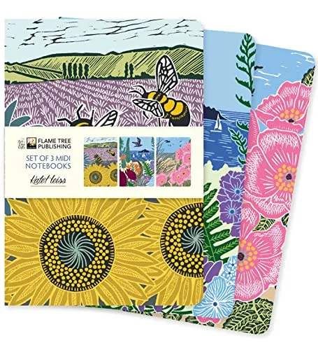 Dreier Set Mittelformat-Notizbücher: Kate Heiss: Unser beliebten Mittelformat-Notizbücher im 3er-Pack mit flexiblen, künstlerisch gestalteten ... Künstlers (3er-Pack Mittelformat-Notizbücher)