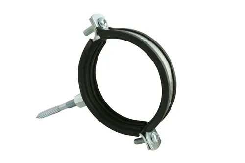HT-Schelle schallgedämmt mit Stockschraube 8 x 80 mm DN 90