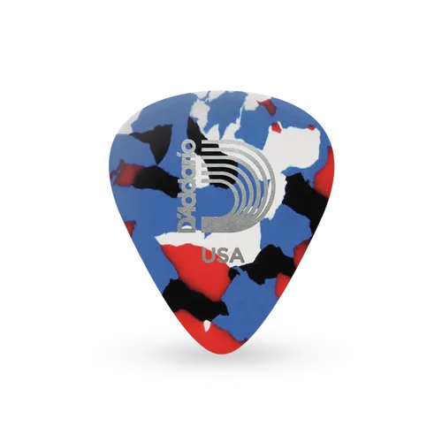 D'ADDARIO bunte Zelluloid-Gitarren-Picks, 10er-Packung, Extra Heavy