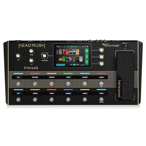 HeadRush Prime - Gitarren & Vocal Multi-Effekt-Pedal mit Amp Cloner - Effektgeräte & Signalprozessoren mit 7