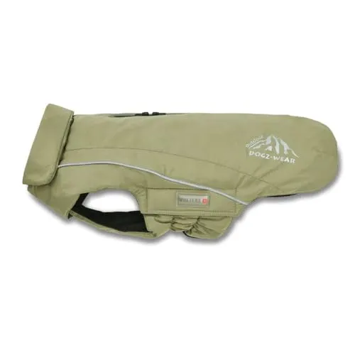 Wolters Skijacke Dogz Wear, khakigrün, Größe 28 cm - Wasserdichte Skijacke für Hunde bis 10.000 mm, mit warmem Fleece-Innenfutter, atmungsaktiv und windabweisend – ideal für winterliche Abenteuer.