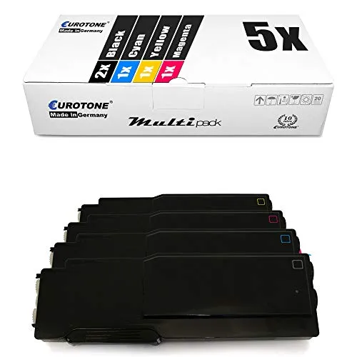 5X Eurotone XXL Toner für Xerox Workcentre 6605 DNM DN n ersetzt 106R02229 - 106R02232