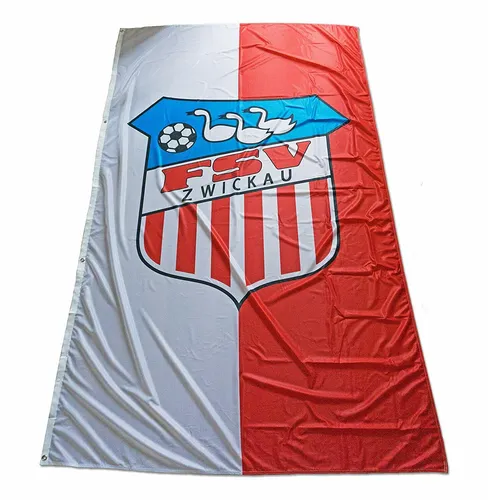 FSV Zwickau Fußball Hissfahne Fahne Flagge Hissflagge 150x250 cm Lizenzprodukt