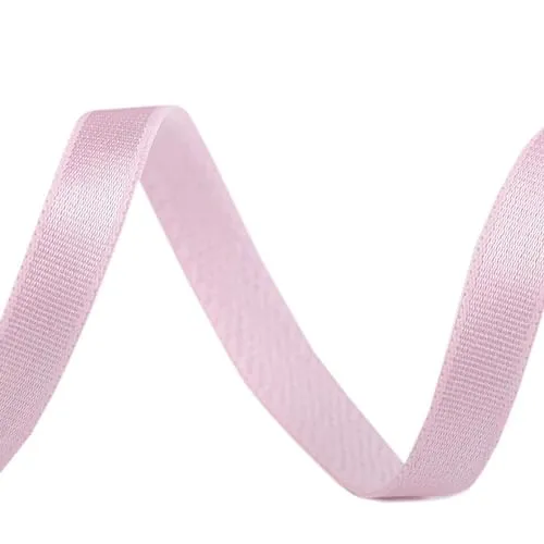 maDDma Meterware Satin-Gummiband BH-Trägerband ab 1m x 10mm Wäschegummi Seidenglanz, Farbe:rosa