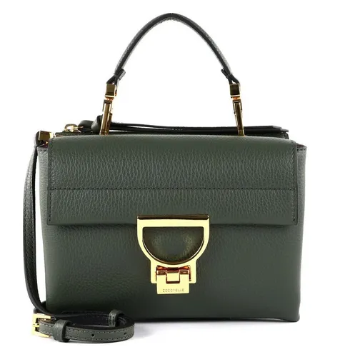Coccinelle Arlettis Umhängetasche dunkelgrün E1MD555B701-G28 - Handtasche aus genarbtem Leder in elegantem dunkelgrün, ideal für stilbewusste Frauen, die Funktionalität und Design vereinen möchten.