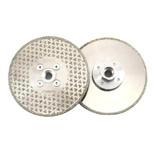DT-DIATOOL Diamantscheibe 2 Stücke 125 mm x M14 Galvanisch Trennscheibe und Schleifscheibe für Harte Fliesen Keramik Feinsteinzeug Granit Marmor