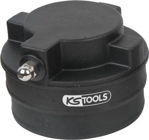 KS Tools 150.2533 Gegenstopfen-Adapter 75x80mm - Reifenservice für PKW und NKW Turbo-Motoren, ermöglicht schnelle und präzise Diagnose von Ladeluftsystemen und Undichtigkeiten.