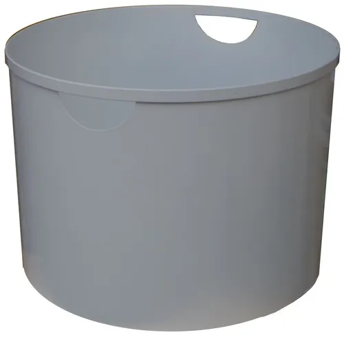 Holzkorb TermaTech Kaminholz Eimer Stahl in Weiß modern Brennholz Kaminholzkorb