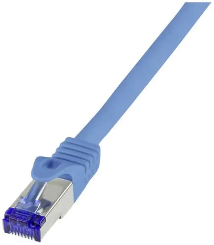 LogiLink C6A036S RJ45 CAT 6a S/FTP 1.00 m Blau 1 St.