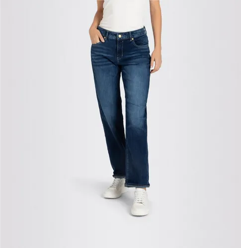 MAC 5-Pocket-Jeans STRAIGHT mit Stretch blau 36 - Jeans in Größe 36, straight fit, aus atmungsaktivem und elastischem Denim. Ideal für einen lässigen Look und optimalen Tragekomfort.