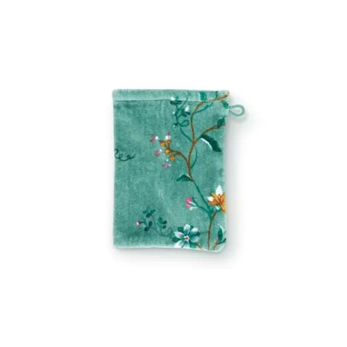 PiP Studio Waschhandschuh Les Fleurs Waschhandschuh green 16x22cm (1 Stück), nicht bekannt (217825)