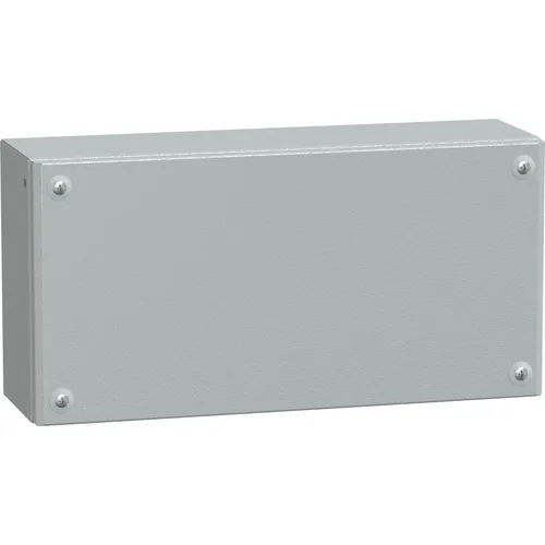 Schneider Electric NSYSBM204012 Gehäuse - Robustes Gehäuse aus Stahlblech (400 x 200 x 120 mm) in Lichtgrau, ideal für den Einsatz im Innen- und Außenbereich mit IP66 Schutz.
