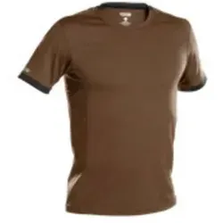 Nexus T-shirt in Lehmbraun/Anthrazit - Größe 2XL - Arbeits- & Schutzkleidung mit UV-Sonnenschutz (LSF 50+) und atmungsaktiven Mesheinsätzen für optimalen Tragekomfort und Schutz bei der Arbeit.