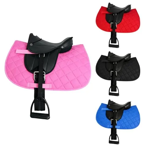 Brama West Holzpferd Sattel Set „My Happy Pony“ | Komplettset für Shetty Pony
