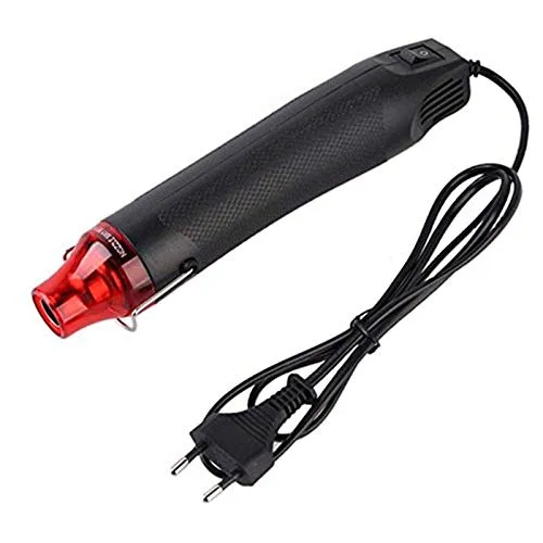 Xrten Mini Heißluftpistole, Embossing Heat Tool Elektrische, Handheld Heißluftfön Werkzeug Tragbarer Heissluftgebläse für Handwerk Prägen, Schrumpfen Wärmeschrumpfschlauch und DIY Machen(Schwarz)