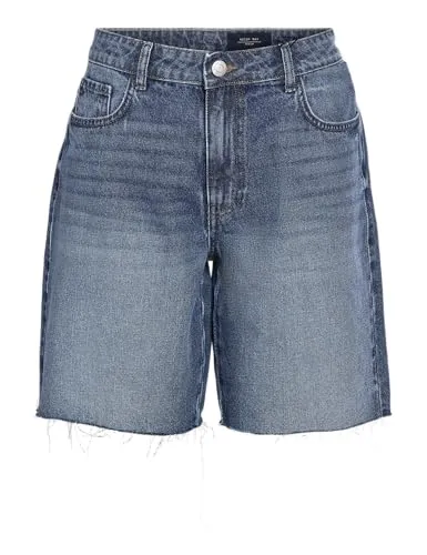 Noisy may Jeansshorts NMHOLLA - Modische Loose Fit Shorts in Blau - Stylische Jeansshorts aus 100% Baumwolle im Loose Fit, ideal für warme Tage. Pflegeleicht und mit praktischen Taschen für einen lässigen Look.