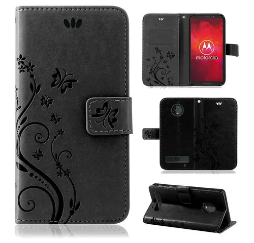 betterfon Handyhülle Handytasche für Motorola Klapphülle Wallet Case, Bookstyle-Hülle: Magnetverschluss 3 Kartenfächer & Standfunktion