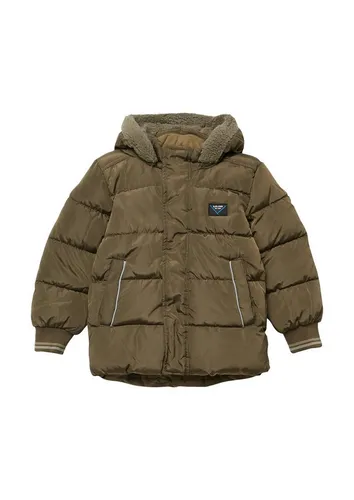 s.Oliver Stepp-Jacke mit Fleece-Futter - Modische Stepp-Jacke mit abnehmbarer Kapuze und Fleece-Futter. Ideal für kalte Tage, bietet Wärme und Stil mit praktischen Taschen und Kontrastdetails.