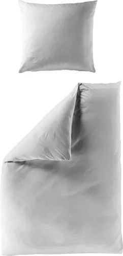 BIERBAUM Bettwäsche Elegant uni, 2-teilig aus Mako-Satin - Bettwäsche-Sets aus 100% Baumwolle, luxuriös und pflegeleicht, sorgt für königlichen Schlafkomfort und minimalen Pflegeaufwand.