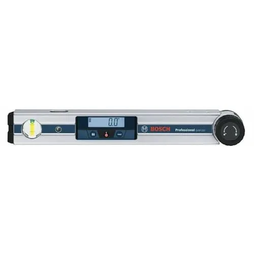 Bosch Professional GAM 220 - Digitales Winkelmessgerät, präzise Winkelmessung bis 220° mit IP54-Schutz und Verriegelungsfunktion