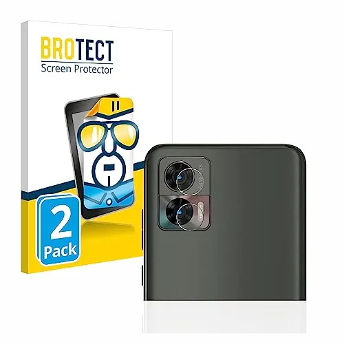 BROTECT 2 Stück Schutzfolie für Motorola Edge 30 Neo (NUR Kameraschutz) Displayschutz Folie Made in Germany, Ultra-Klar