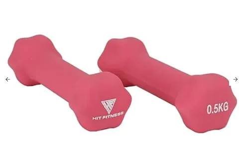 Hit Fitness Neopren Studio Hanteln | 4kg in rot von Hit Fitness