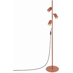 SOLLUX lighting Stehlampe KARBON 3 rot-ocker
