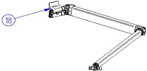 Gelenkarm links 2.60m für Thule Omnistor 4900