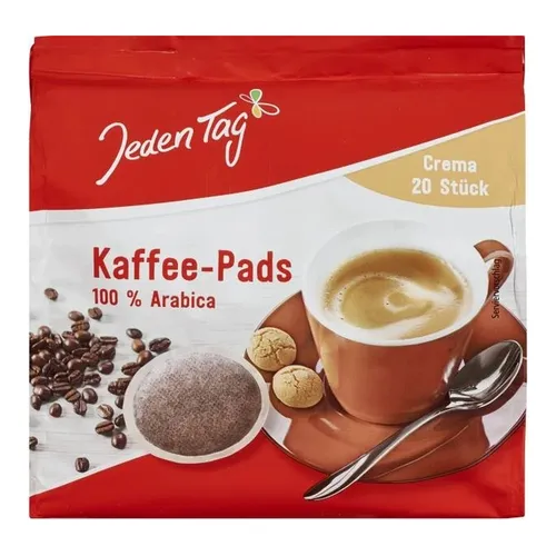 Jeden Tag Kaffeepads Crema 20 Stück 140 g