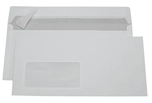 Soennecken Briefhülle 1309 DIN lang 80g mF hk hf weiß 100 St./Pack.