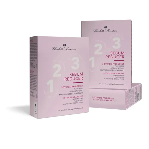 Charlotte Meentzen 3er Stufen Pflegeset - Waschgel, Tonic und Mattierendes Creme