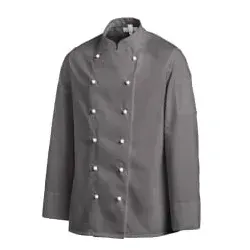 Leiber Kochjacke Unisex grau, Größe 58 - Arbeits- & Schutzkleidung für Profiköche, hitzebeständig und atmungsaktiv, ideal für Küche und Gastronomie.