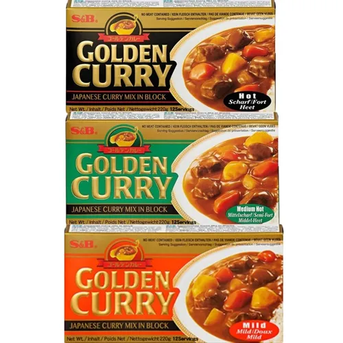3x220g S&B GOLDEN CURRY MIX von Sonstige